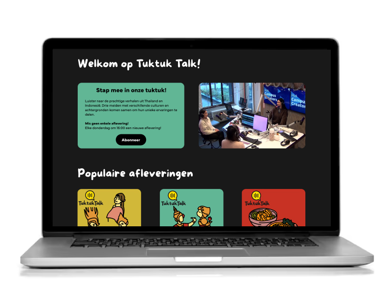 Tuktuktalk prototype website
