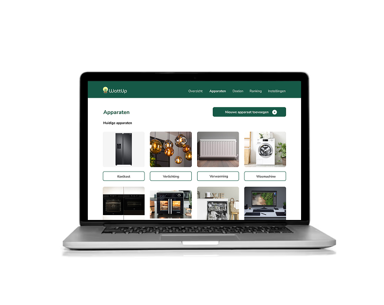 WattUp overview screens