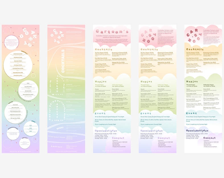 Cocktail bar in 4 variables